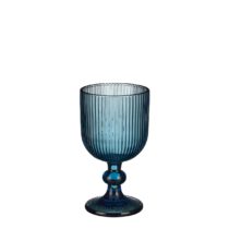 Merlot Wijnglas - Set van 6 - 250 ml - Glas - Blauw - Afbeelding 2