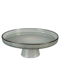 Racco Taartplateau - H11 x Ø28 cm - Steengoed - Lichtgrijs