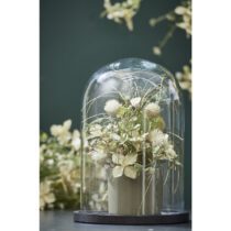 Hella Glazen Stolp - H23 x Ø17 cm - Transparant, Zwart - Afbeelding 5