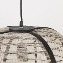 Pella Hanglamp - H44 x Ø45 cm - Linnen - Off White - Afbeelding 3