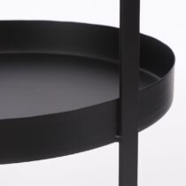 Etagere 2 Laags - H41 x Ø25 cm - Metaal - Zwart - Afbeelding 2