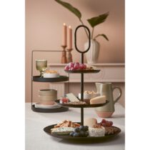 Etagere 2 Laags - H41 x Ø25 cm - Metaal - Zwart - Afbeelding 6
